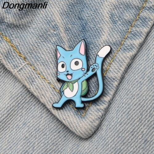 DMLSKY Cute Brooch Metal Badge Icon on The Backpack Pin Brooches for Clothing Jewelry Gift M2757