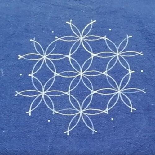 Beautiful Flower Pattern Acrylic Sashiko Template Sashiko Drawing Stencil