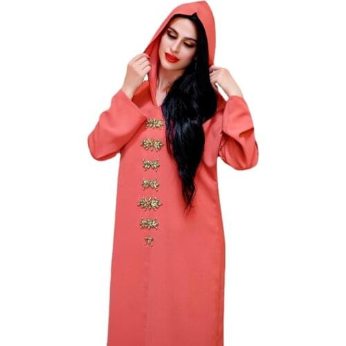 Muslim Floral Jalabiya Loose Hijab Dress Ramadan Eid 2021 Dubai Abaya Moroccan Kaftan Turkish Islamic Women Clothing