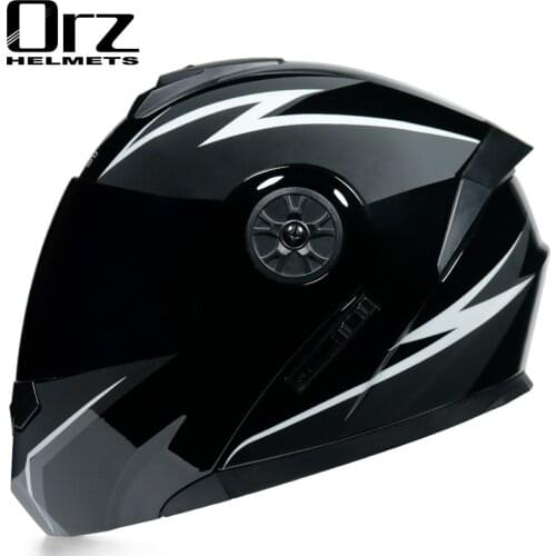 New Professional Racing Helmet Modular Dual Lens Motorcycle Helmet Full Face Safe Helmets Casco Capacete Casque Moto S M L