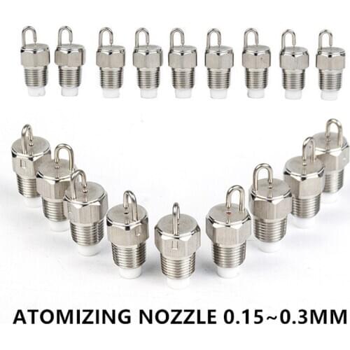 Atomizing Nozzle With Filter Stainless Steel High-pressure Sprinkler Cooling Humidifying Dust Removal Garden Sprinkle
