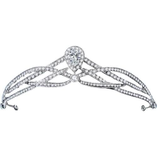 Luxury Crystal Bridal Tiaras Crowns Women Baroque Pageant Diadem Rhinestone Princess Party Jewelry Wedding Hair Accessories