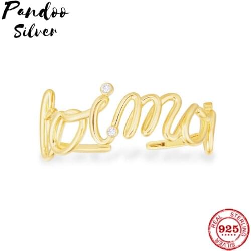 Fashion Charm Sterling Silver Copy 1:1 Copy,Yellow Silver Toi Et Moi Statement Open Cuff Women 2021 Jewelry Gift With Logo