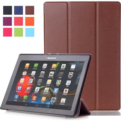 Folding Flip For Lenovo A10-30F TB2 X30L X30F Tablet 10.1 Case Stand Leather Cover Case For Lenovo Tab 2 A10-30 Smart Case Cover