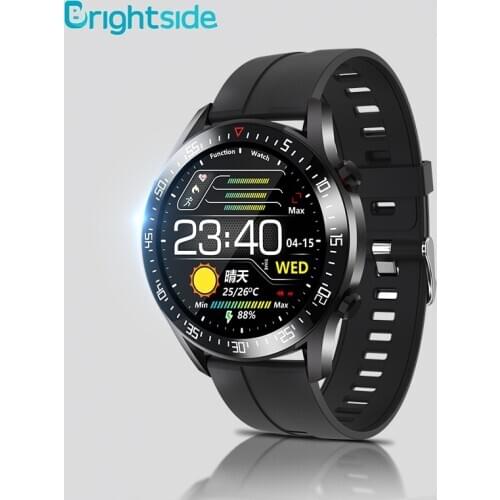 Brightside IP68 Waterproof Smart Watch Men Fashion Bracelet Clock Heart Rate Monitor Sleep Monitoring Call Phone Smartwatch C2