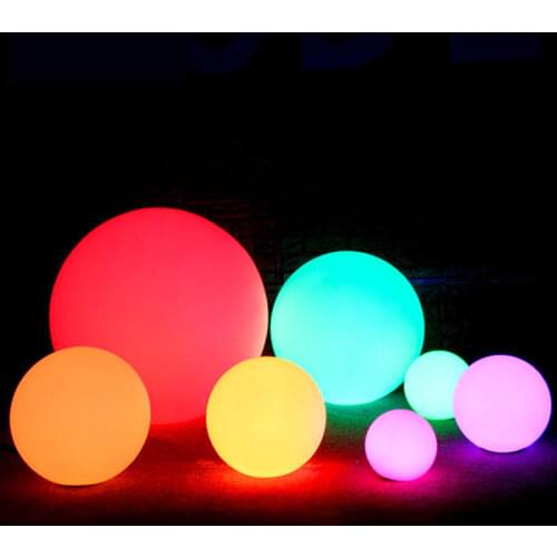 Waterproof Garden Ball LED Lights Outdoor Lawn Lamps Rechargeable Christmas Party RGB Landscape Swimming Pool Floating Lighting