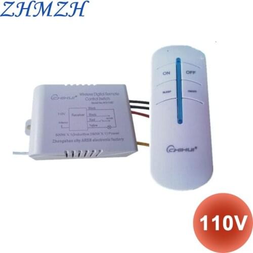 AC110V High Quality Wireless Digital Remote Control Switch 1 2 3 Ways For Lamps Light Exhaust Fan Through-wall Free Shipping