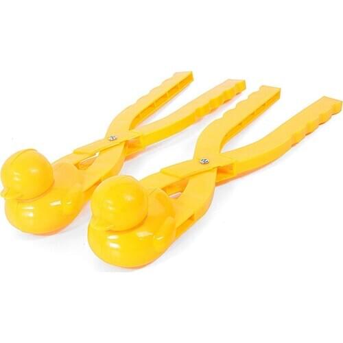 1PCs Winter Plastic Snowball Maker Clip Duck Shaped Snow Sand Mold Tool for Snowball Fight Outdoor Fun Sports Toys Kids Gifts