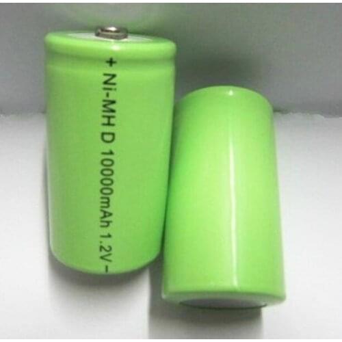 10PCS Original Battery New 1.2V 10000mAh D Size Type 10Ah High Capacity NIMH Rechargeable Battery For all kinds of painting pens