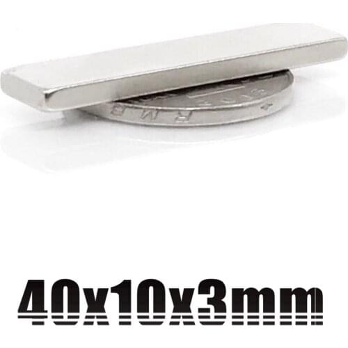 2/5/10/20/50Pcs 40x10x3 Neodymium Magnet 40mmx10mmx3mm N35 NdFeB Block Super Powerful Strong Permanent Magnetic Imanes 40*10*3