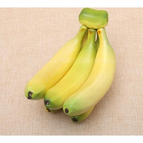 2pcs 20cm long artificial fruit Plastic Fake Fruit 5 heads artifical banana&5 heads artificial plastic fake simulated banana
