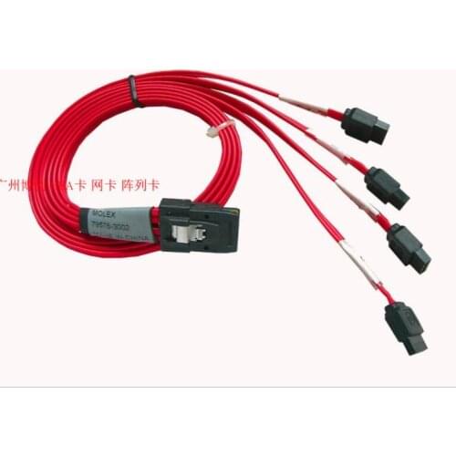SFF8087 36P 36-Pin mini SAS to SATA data cable 4 sata to mini cable