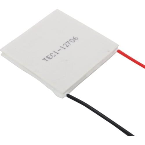 40x40x3.75mm 6A 15V 50-60W TEC1-12706 Thermoelectric Cooler Peltier Heatsink