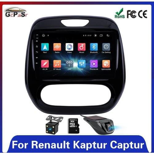 Android 10 Car Radio DVD Player for Renault Kaptur Captur 2016 2017 2018 2019 Car Radio GPS WIFI IPS DSP Player Steering Wheel