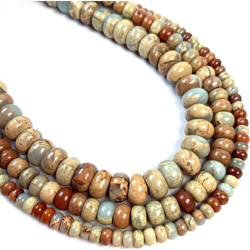 Natural Semi Precious Stone Beads Abacus Bead Shoushan Stone For Making Necklaces Bracelets And Earrings 38CM 2*4/4*6/5*8mm