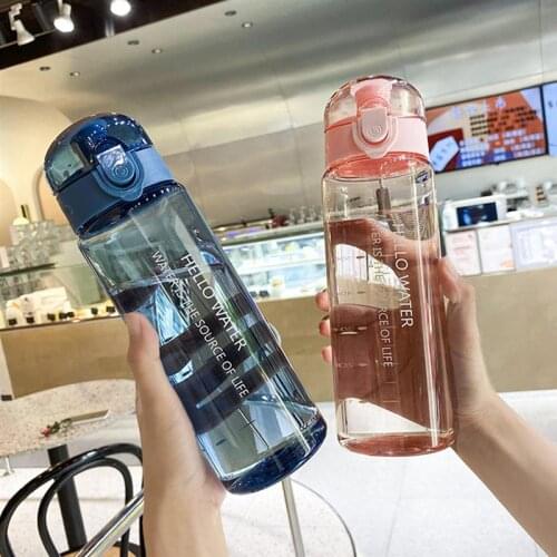 Water Bottle 780ml Portable Sports Outdoor Water Cup Leak-proof Drink Mug Dinkware Camping Bike Bottle Kitchen Accessories