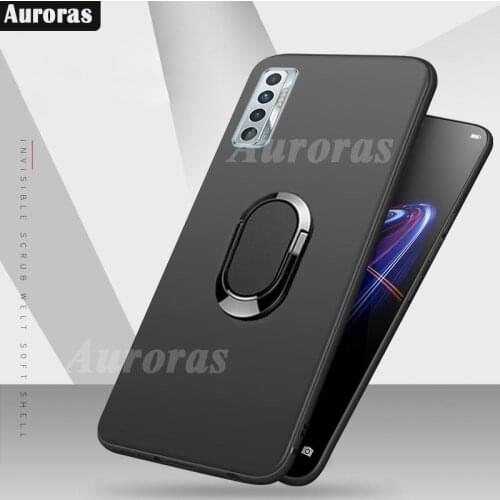 Auroras Case For TECNO Camon 17P Ultra Thin Soft With Magnetic Attraction Ring Back Matte For Tecno Camon 17P Cover