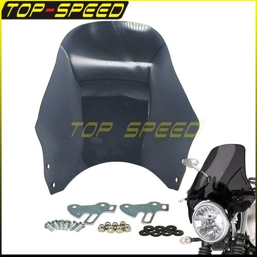 Smoke ABS Plastic Motorcycle Headlight Fairing Windshield Wind Deflector For Suzuki Honda Yamaha Kawasaki BMW Aprilia Ducati