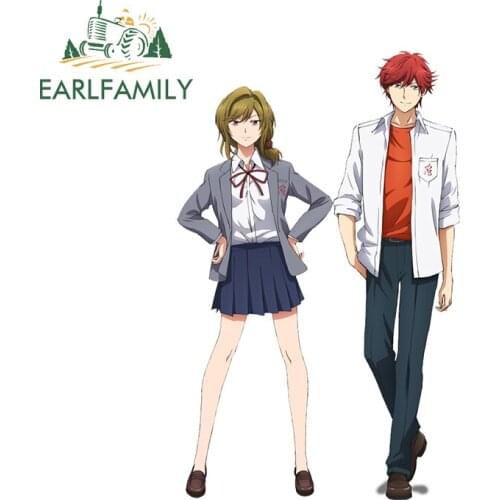 EARLFAMILY 13cm x 8.3cm For Nozaki-kun Gekkan Shoujo Funny Car Stickers Bumper Graffiti Waterproof Decal DIY Car Door Protector