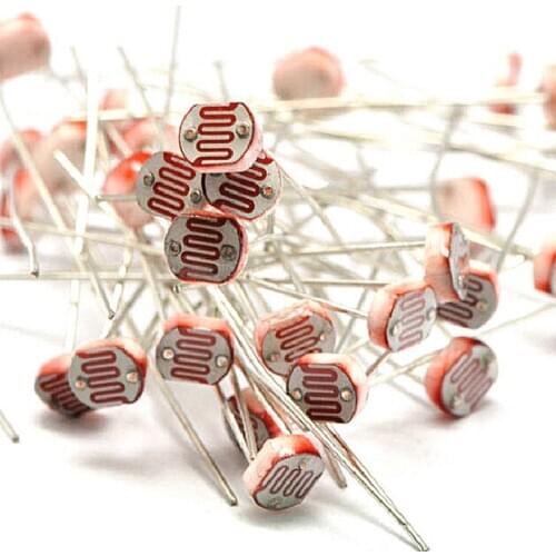 20pcs Photo Light Sensitive Resistor Photoresistor Optoresistor 5mm GL5528 5537 5506 5516 5539 5549