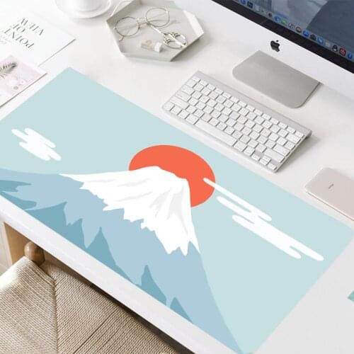 Fuji Mouse pad Gaming MousePad Large Mouse pad Gamer Computer Mousepad 900x400mm Desk Pad Mat Keyboard Carpet Pink Mouse pad mat