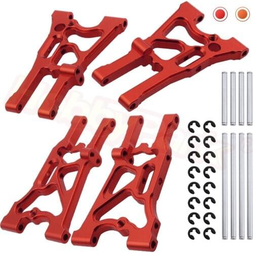Aluminum Front & Rear Lower Suspension Arms Set Replace 107899 107900 For HPI WR8 Flux Rally 3.0 Ken Block Upgrade Parts