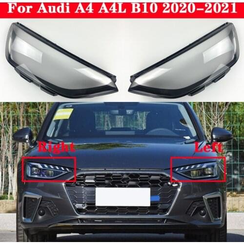 Auto Light Caps For Audi A4 A4L B10 2020-2021 Car Headlight Cover Transparent Lampshade Lamp Case Glass Lens Shell