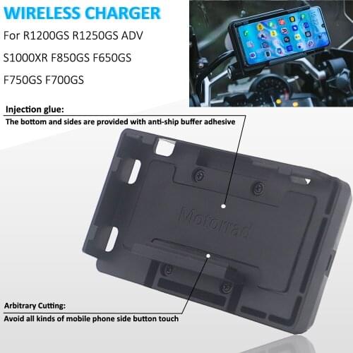 Mobile Phone Navigation Bracket Motorcycle Wireless Charging Charger For BMW R1200GS R1250GS ADV LC F750GS F850GS S1000XR