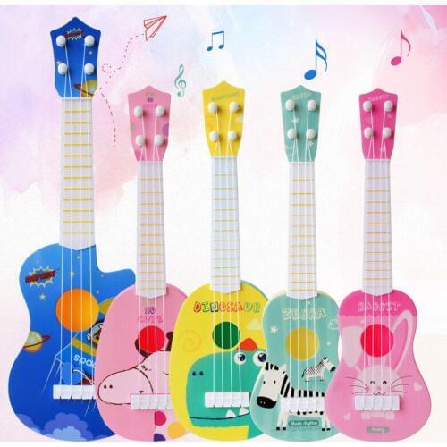 Newborn Infant Mini Musical Guitar ukulele Interesting Instrument Children Kid Educational Play Toys Gift
