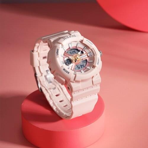 Baby Shock Multi-function Womens Watch Lady Hours Fine Fashion Rubber Bracelet Clock Girls Cute Gift Julius Box