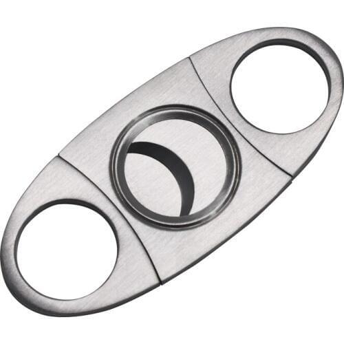 Stainless Steel Cigar Cutter for Thick Cigar Use Double Cut Blade guillotine Pocket Cutter tobacco cutting Sharp Cigar Scissors
