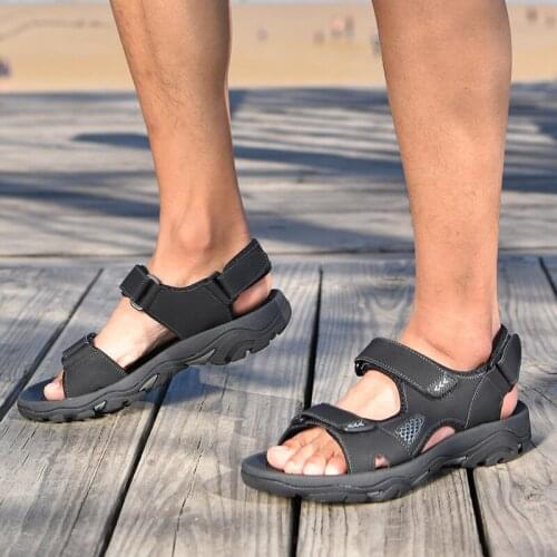 Sandali Uomo Sandalias Men Slide Sandals Sandalia Masculino Sandel For Deportivas Hombre Verano Leather Summer Sandal Shoes