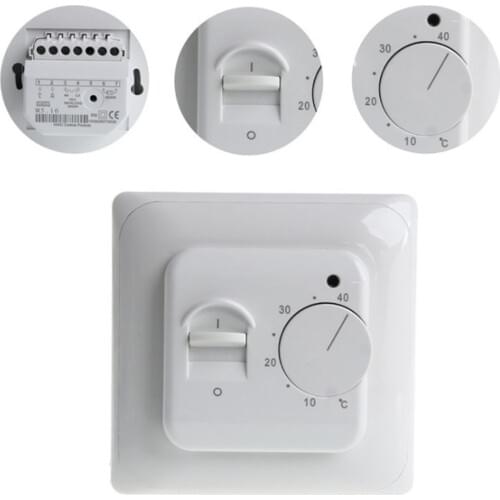 Electric Floor Heating Room Thermostat Temperature Controller Warm Regulator 220V 230V 16A NTC Sensor Programmable Universal