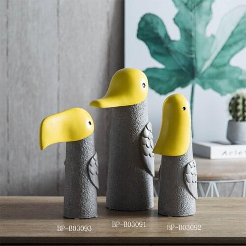 Fun abstract woodpecker resin sculpture decoration Modern art big bird Living room statue ornaments