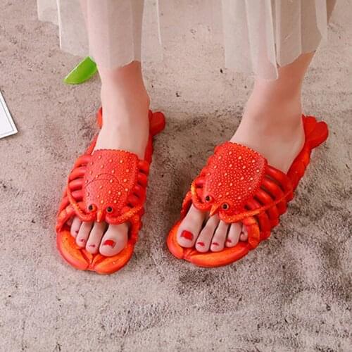 Womens Funny Slippers 2020 Women Summer Flat Woman Outdoor Comfortable Lover Slide Ladies Non Slip Female Beach Shoes Plus Size