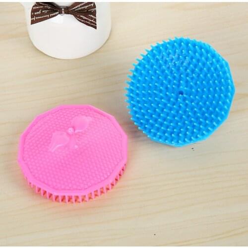 1PCS Head Massage Brush Soft glue Shampoo brush Bathroom Products Plastic Sanitary comb Washing Hair Scalp Shower Body