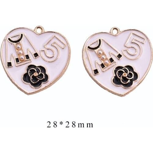 10pcs/Lot 28*28mm Diy Handmade Oil Enamel Charms Design for Jewelry Making Earring Bracelet or Necklace