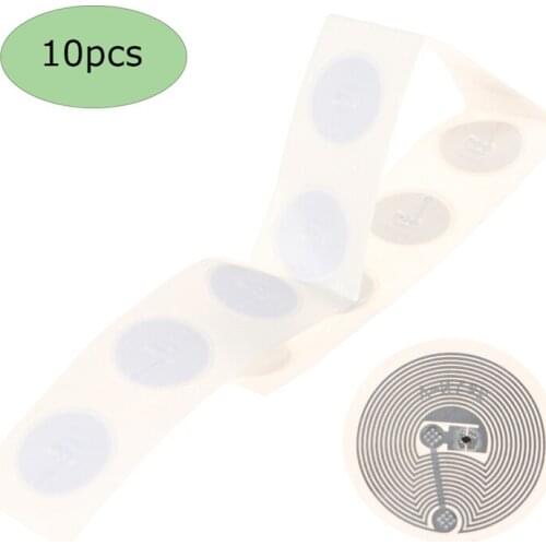10PCS Changeable Re-Writtable Round Dia25mm Sticker ntag 213 NFC 14443-A Label