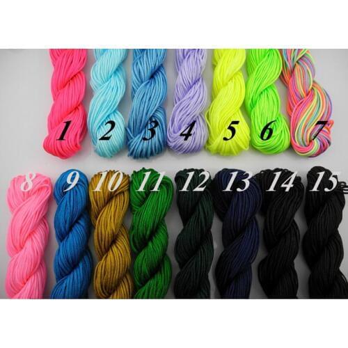 33 Optional Colors 1400Yards(50 bundles) 1.0mm Chinese Knotting/Beading Nylon Silk Cord/Thread Best for Chinese Knots
