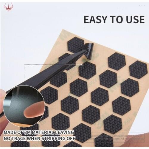56Pcs/pack Hotline Games Mouse Grip Tape DIY Mouse Side Stickers Sweat Resistant Anti-slip Pads for Gaming Mouse