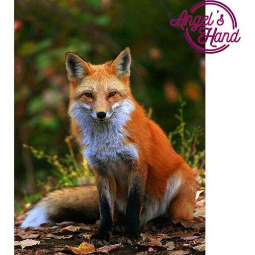 5d Diy Diamond Painting fox icon round Diamond Rhinestones Cross Stitch Kit Diamond Embroidery Mosaic animal pattern Needlework