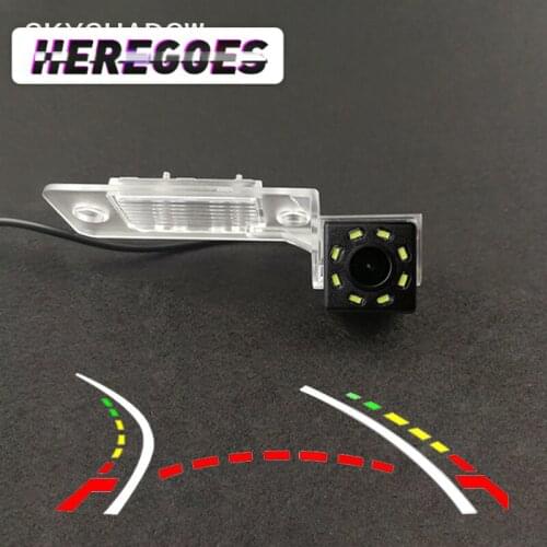 Wireless Car CCD Rear Camera Fisheye 4 8 12 led dynamic Night Vision For VW Tiguan Touareg POLO Sedan Santana Passat