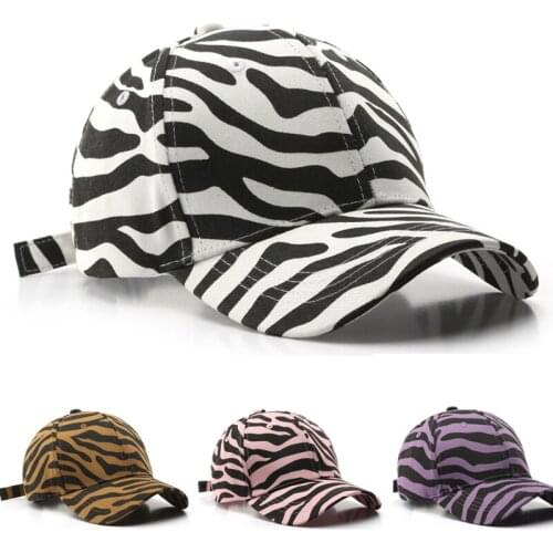 Baseball Cap for Men Outdoor Casual Caps Cotton Breathable Hat Zebra Stripes Sport Womens Hats Korean Trendy Printing Sunhats