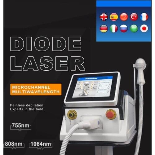 1200W 808Nm 755 1064nm Diode Laser Device Hair Removal Alexandrite Laser for best hair removal effect