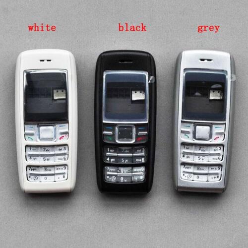 BINYEAE New Full Housing Case Cover Facing Front Frame With Key Board Display Glass+Middle Frame+Back Cover For Nokia 1600