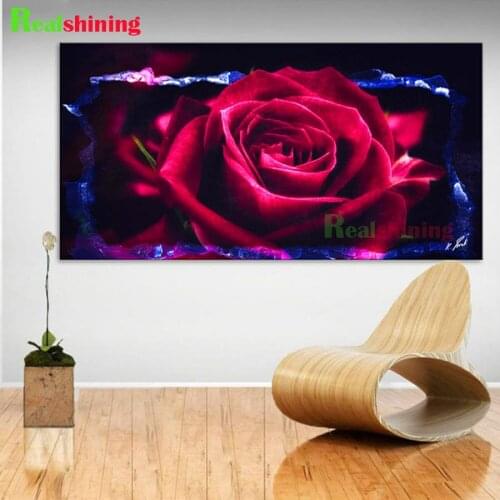 Large red rose 5d diamond embroidery new picture diamond painting cross stitch full square for DIY puzzle mosaic decor N1864
