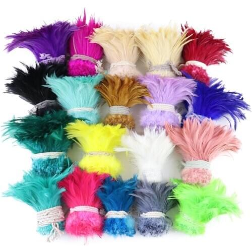 1000pcs/lot Rooster Feathers 4-6 inch Decorative Feathers for Crafts Clothing Dress sewing supplies Feather plumes Wholesale