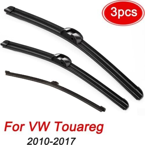 MIDOON Windscreen Wiper Blades Set For VW Touareg 2010 2011 2012 2013 2014 2015 2016 2017 Front Rear Wipers For Porsche Cayenne