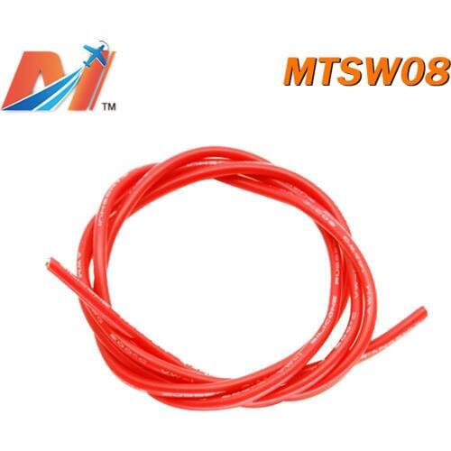 Maytech Clearance Sale (1meter) power silicon wire AWG8 RED COLOR