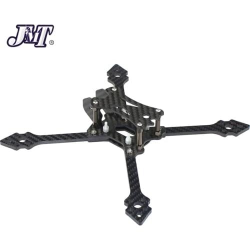 JMT X220 220mm Wheelbase Carbon Fiber Quadcopter Frame Kit 4mm Arms Support 5inch Propeller for FPV Racing Freestyle Quadcopter